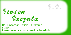 vivien vaczula business card